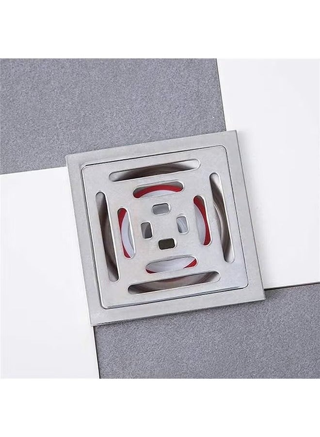 4PCS Floor Drain Cover, Anti-odor Floor Drain, Rubber Floor Drain, Shower Waste Water Drainer, No Filter Deodorant, Anti-clogging Backflow, Preventer Sewer Floor Drain Core for Bathroom Kitchen - Image 3