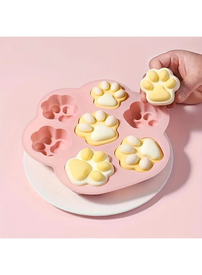 Non Stick Silicone Paw Print 7 Cavity Dog Cookie Baking Mold For Candy Chocolate Jelly Food Grade Kitchen Silicone Mold 1pc - Image 5