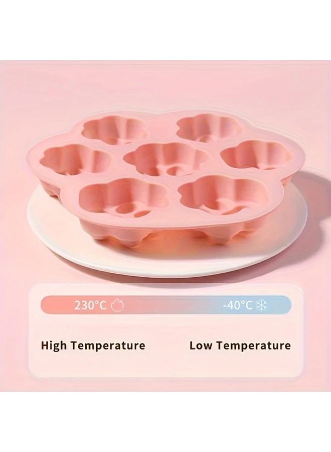 Non Stick Silicone Paw Print 7 Cavity Dog Cookie Baking Mold For Candy Chocolate Jelly Food Grade Kitchen Silicone Mold 1pc - Image 2