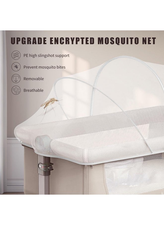DUOMI - DUOMI Bassinet Cover with Two-Way Zipper,Portable Bassinet Mosquito Net Cover,Bassinet Cover for Cats to Keep Pets Out(White) - Image 1