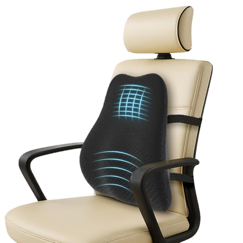 Orista™ Advance Gel Blended Memory Foam Posture Corrector Full Length Back Support, Orthopedic Lumbar Support Back Pain Relief Durable Back Pillow for Office Chair & Home Use | Breathable Mesh Cover - Image 1