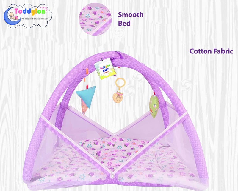 Toddylon Baby Bedding Set New Born Baby Bed | Mattress | Mosquito Net | Carry Bag | Essentials | Carry Bag | Cotton Combo | Infant beds | Products (0-6 Months) (2PCS Set) - Image 3