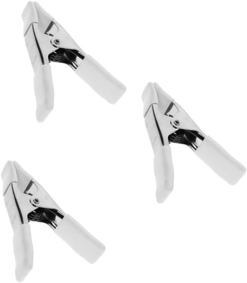 3 Pack Heavy Duty Spring Clamps Ergonomic Design for Woodworking Crafts Photography Backdrop - Image 1