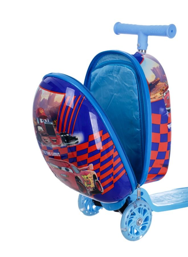 Kids Luggage Scooter Suitcase 3 Wheels Kick Scooter Luggage for Kids, Toddlers Girls & Boys, LED Flashing Wheels  - Image 4