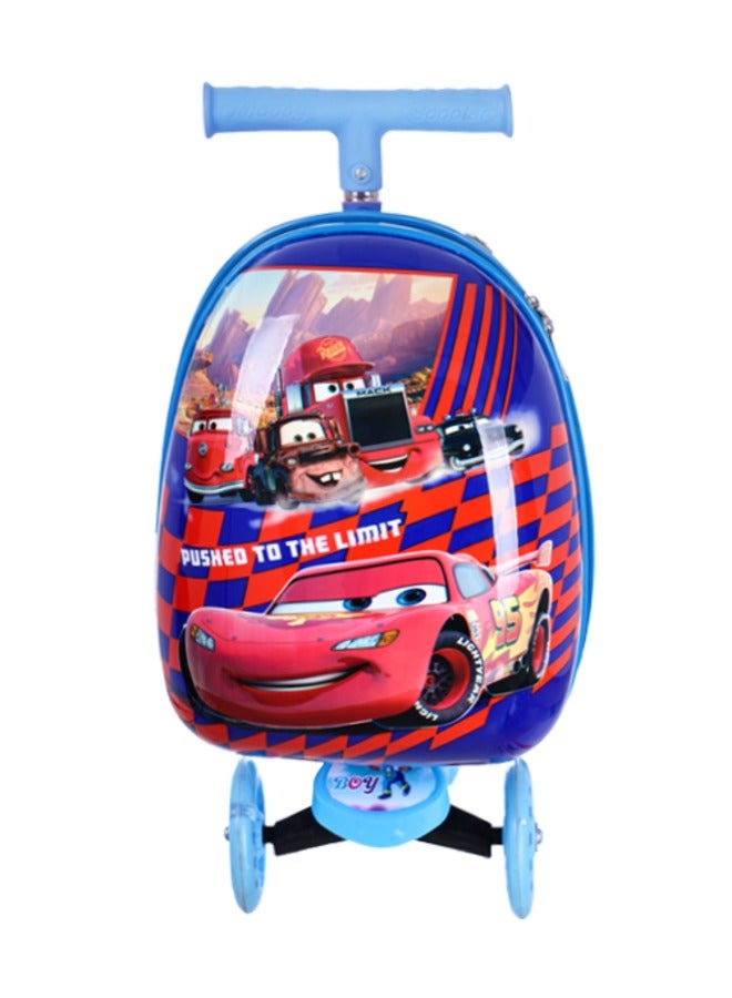 Kids Luggage Scooter Suitcase 3 Wheels Kick Scooter Luggage for Kids, Toddlers Girls & Boys, LED Flashing Wheels  - Image 1