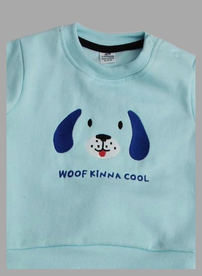 Dollar Junior Tiny Crews Baby Boys Casual T-Shirt Pant Set (KKRN10010_3-6M) Light Blue - Image 3