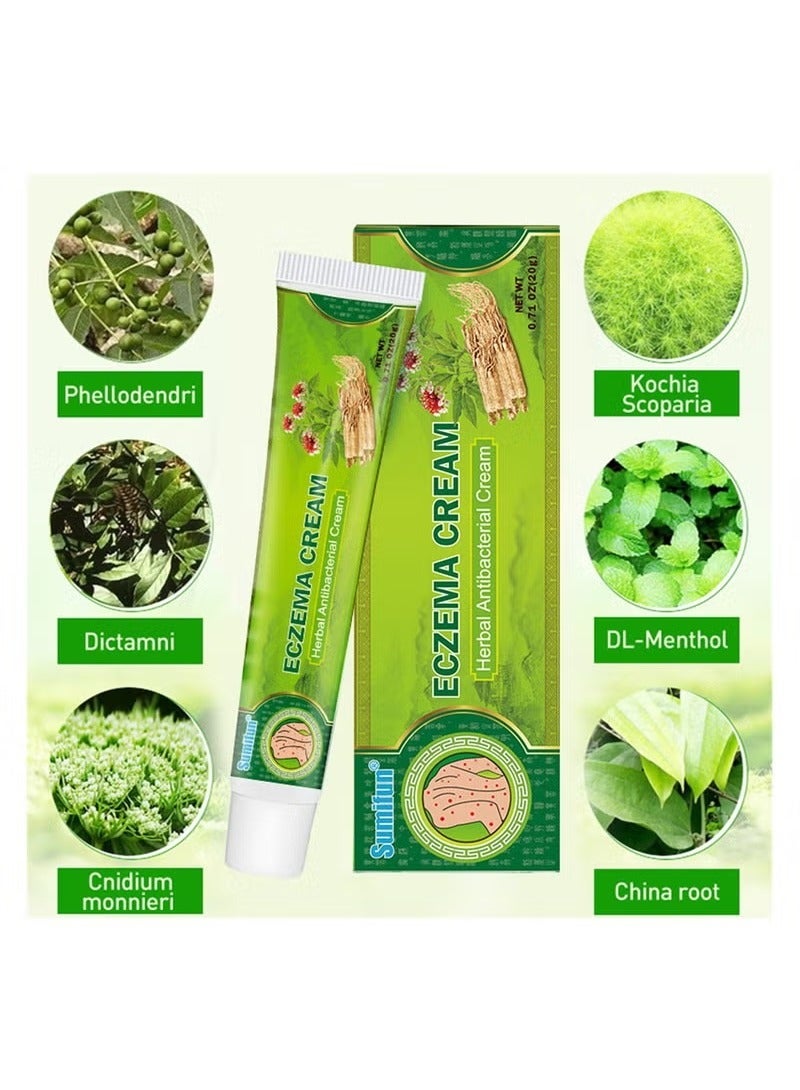 سوميفون مرهم صدفية طبيعي عشبي لعلاج الأكزيما والحكة، كريم مضاد للبكتيريا لحكة الجسم - Image 2