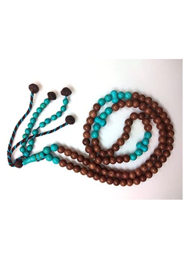 Generic Pleat Rosary with Natural Turquoise, 100 Grit and 2 Counter for African  - Image 3