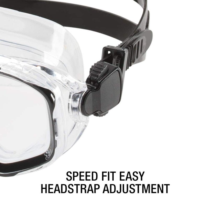 Speedo Unisex-Adult Swim Snorkel Dive Mask Anti-Fog with Nose Cover Adventure Series, M Blue, One Size - Image 3