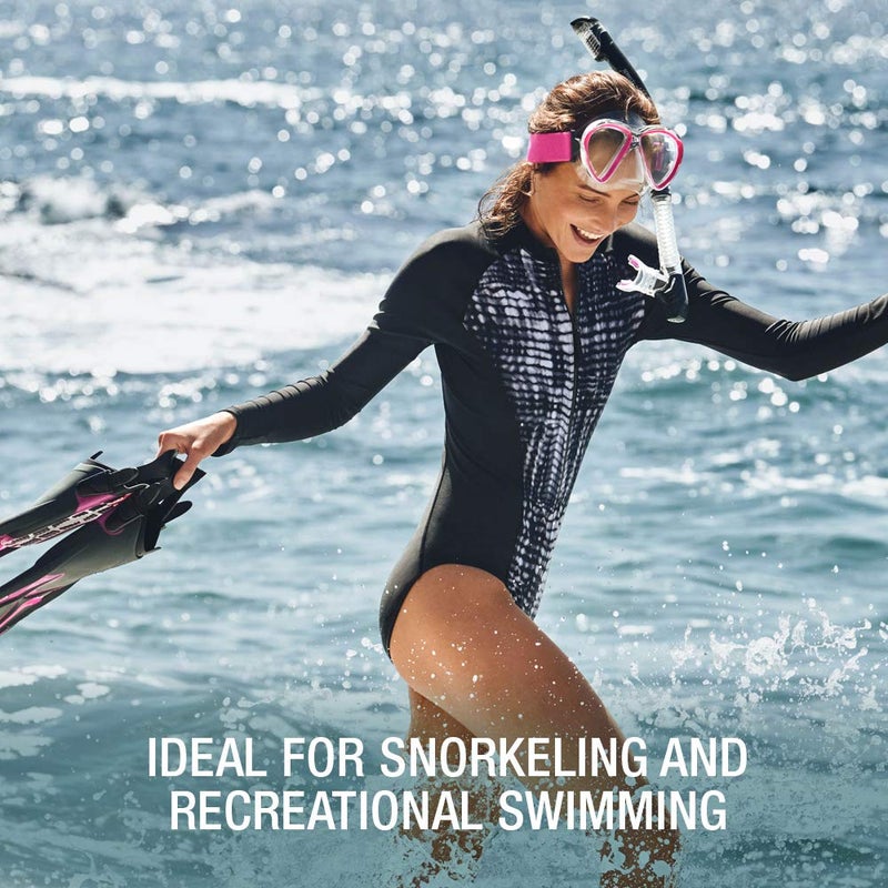 Speedo Unisex-Adult Swim Snorkel Dive Mask Anti-Fog with Nose Cover Adventure Series, M Blue, One Size - Image 5