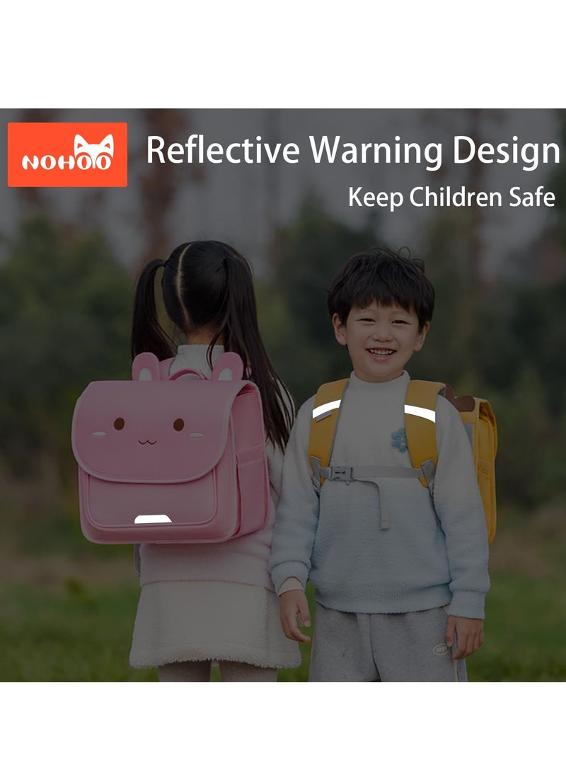 Nohoo حقيبة ظهر مدرسية أفقية لحماية العمود الفقري من Nohoo لطلاب المرحلة الابتدائية من 0 إلى 5 سنوات - لون أصفر أسد  - Image 5