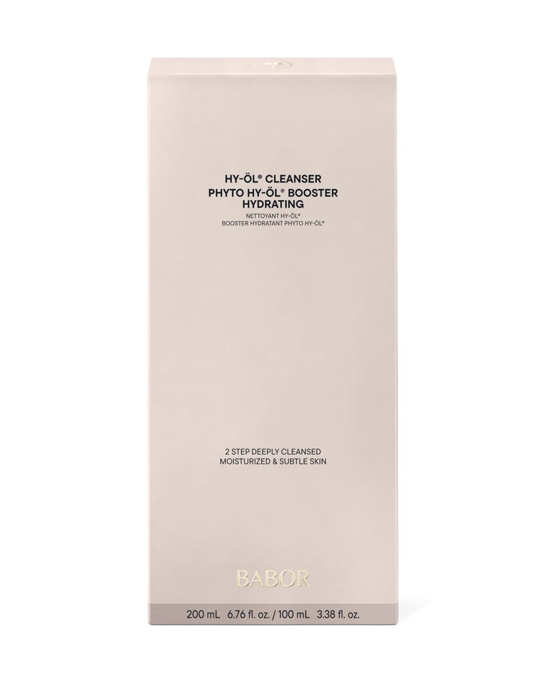 BABOR HY-OL Cleanser & Phyto HY-OL Booster Hydrating Set, Double Cleansing, Oil Cleanser and Makeup Remover Oil for Dull, Dry Skin - Image 2