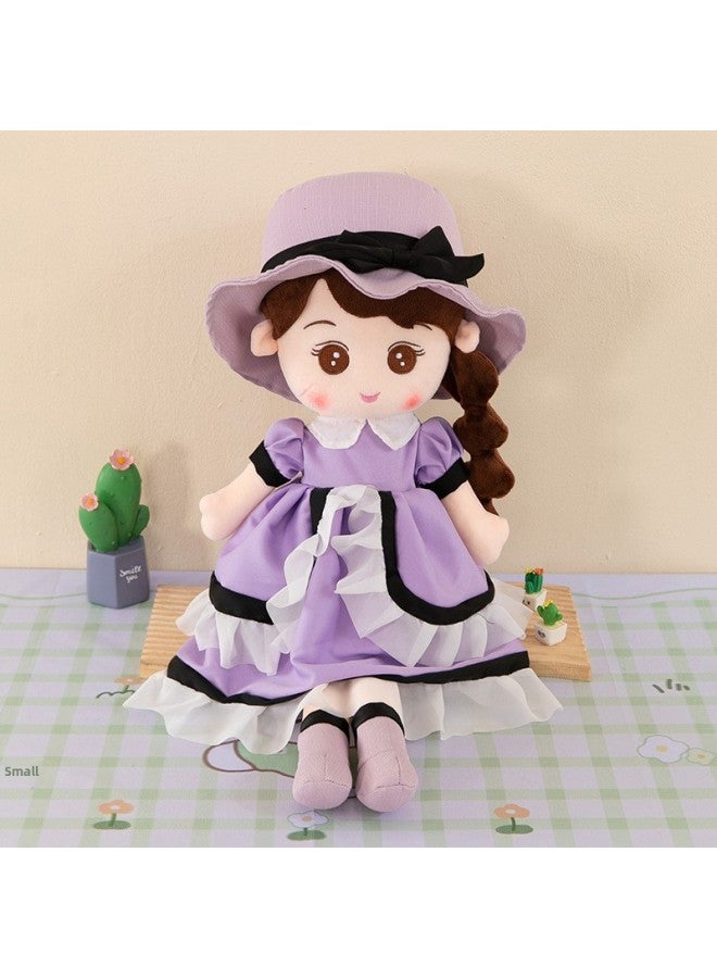 Couple Bed Doll Wedding Celebration Doll A Pair Of Plush Toy Children's Sleeping Doll Wedding Gift For Boys And Girls-Color:Fairy Couple Purple Girl-Height:60cm - Image 1
