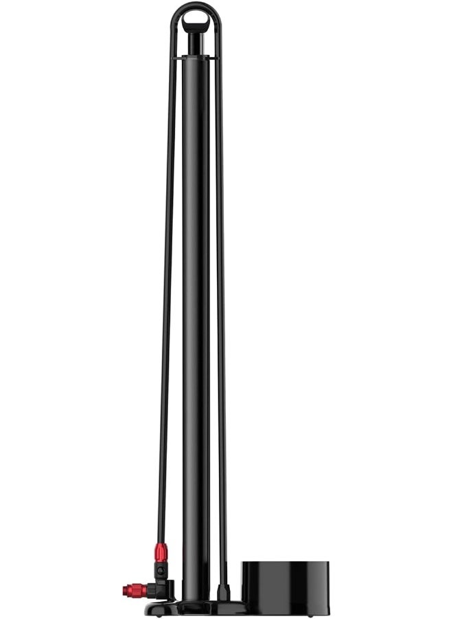 LEZYNE LEZYNE CNC Drive Bicycle Floor Pump, 220psi, High Pressure, Nylon-Reinforced Hose, 3.5" Gauge, Bike Pump - Image 2