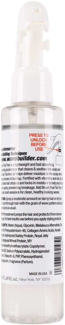Wavebuilder Brush Fuel tea tree oil scalp healthy, 4.9 Fl Oz - Image 3