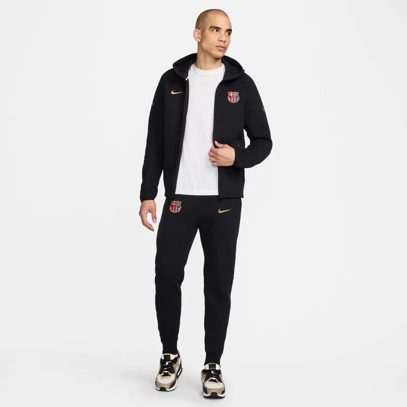 Nike Men's F.C. Barcelona Tech Fleece Windrunner Football Full-Zip Hoodie