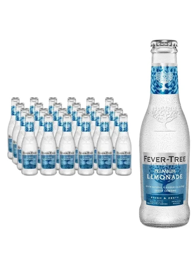 FEVER TREE Fever‑Tree Premium Lemonade – 24 × 200ml Glass Bottles | Sparkling Mixer & Refreshing Drink - Image 2