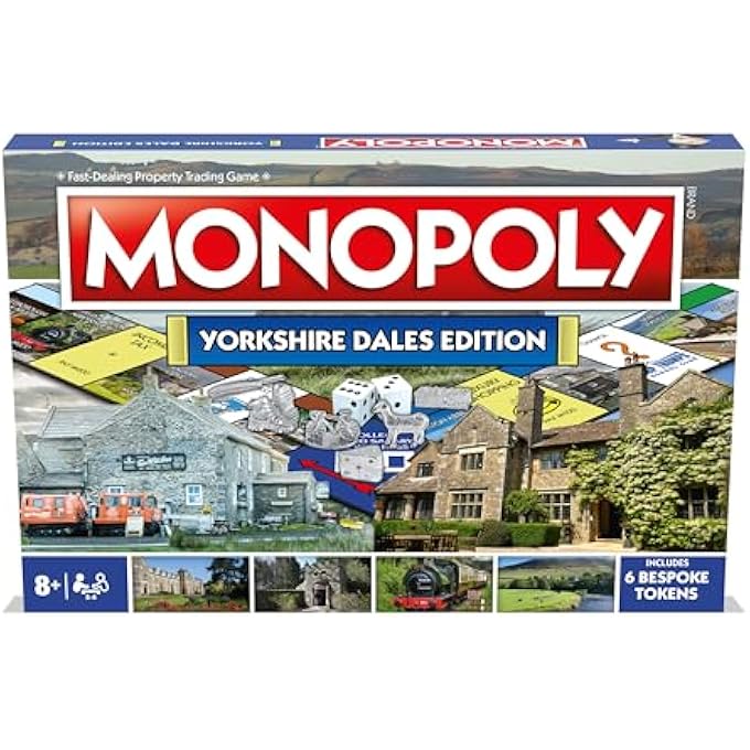 Winning Moves Yorkshire Dales Monopoly Board Game Progress on the Board and Trade on the Road to Success Gift for Children Aged 8 - Image 3