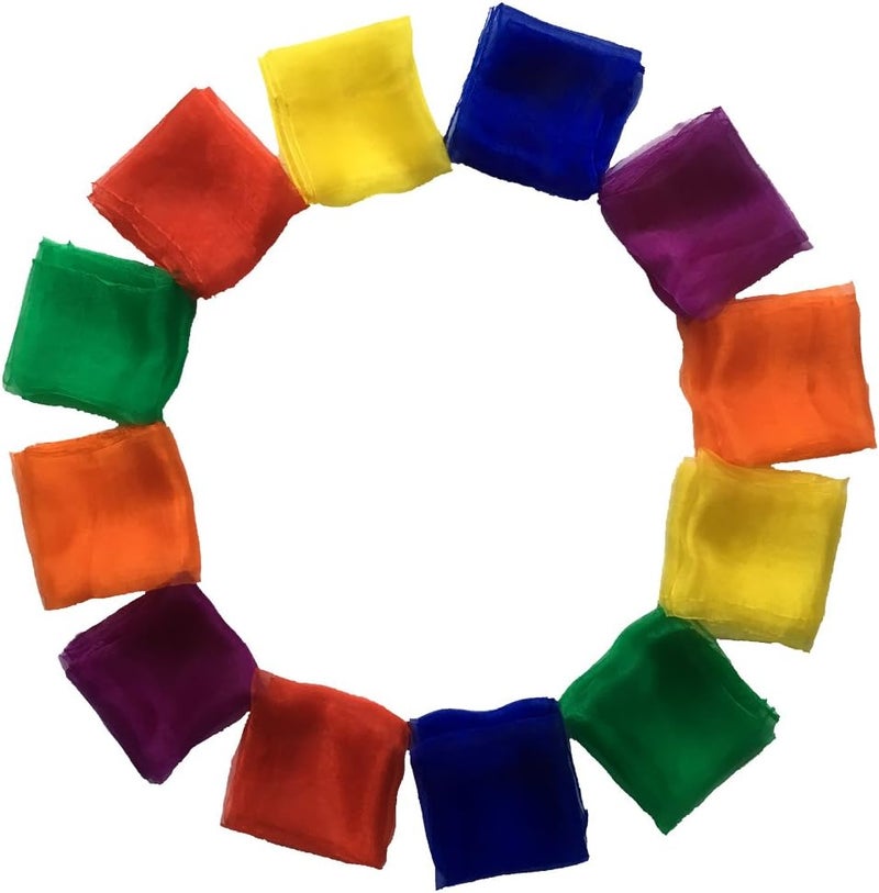 AIVIAI Dance Scarves Music Scarves for Children Movement and Juggling 12pcs - Image 3