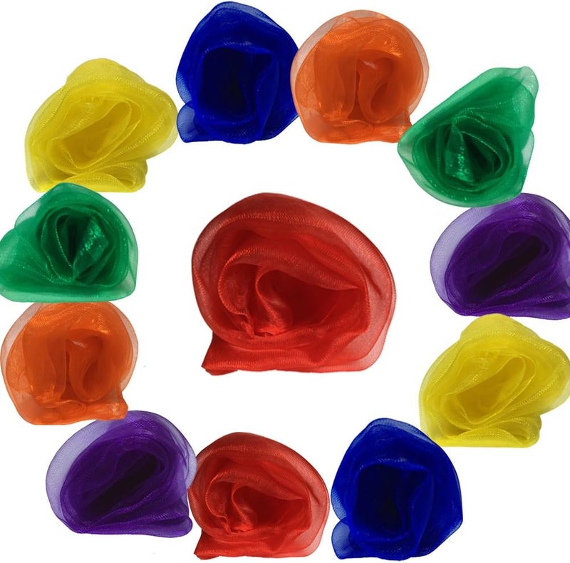 AIVIAI Dance Scarves Music Scarves for Children Movement and Juggling 12pcs - Image 2