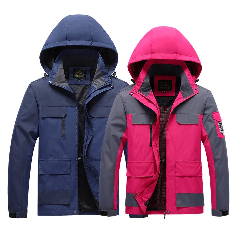 New Outdoor Single-Layer Assault Clothes For Men And Women Couples Windproof Waterproof Sports Outdoor Couples Mountaineering - Image 2