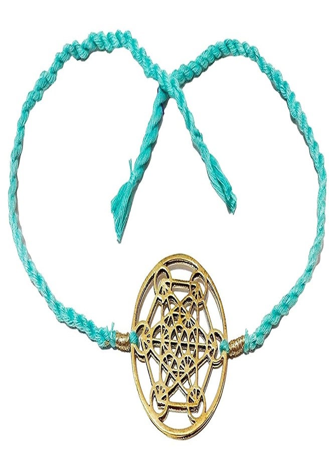 ATHZ BRASS DIAL Rakhi Combo set of 2 For Brothers Rakhis Brass Rakhi with Turquoise,Purple thread colour of The Third Eye Chakra For Bhaiya Rakhis Cutwork Brass Dial for Rakshabandhan - Image 5