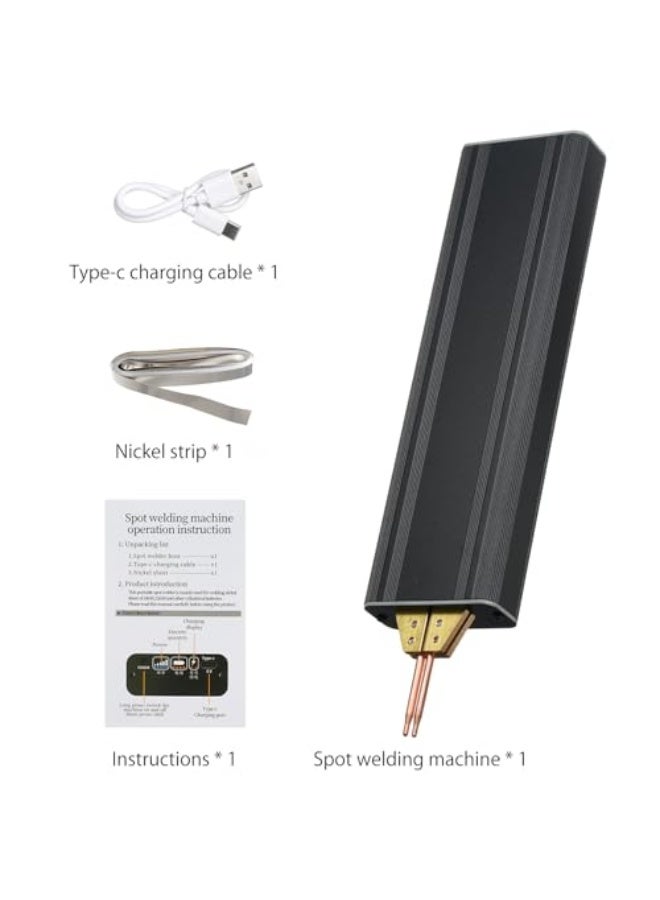Portable 5-Gear Adjustable Spot Welding, Manual Portable Spot Welding with Thickness 0.1~0.15mm, Nickel Spot Welding with USB 18650 Port - Image 5