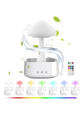 Humidifier Essential Oil Diffuser Rain Cloud 450ml 7 Colours LED Night Light 3 Power Levels 5H Timer Bedside Sleep Relaxation Mood Water Drop Sound Cold Fog for Home Office Yoga Bedroom (White) - pzsku/ZC387B9F717C45A5A6875Z/45/_/1721732296/714de29a-972d-4764-ad9c-f0bcb855dea8