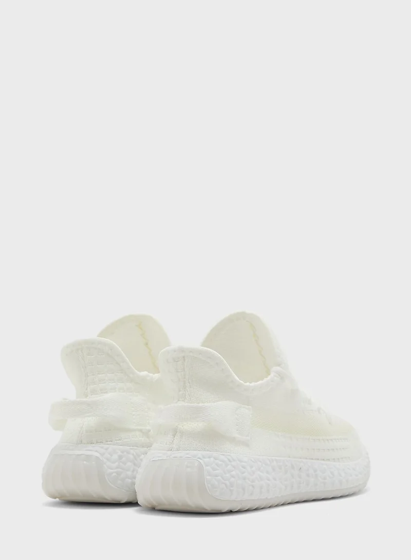 Ginger Sheer Panel Knit Sneaker