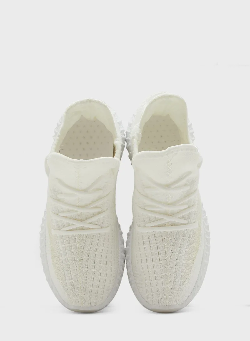 Ginger Sheer Panel Knit Sneaker