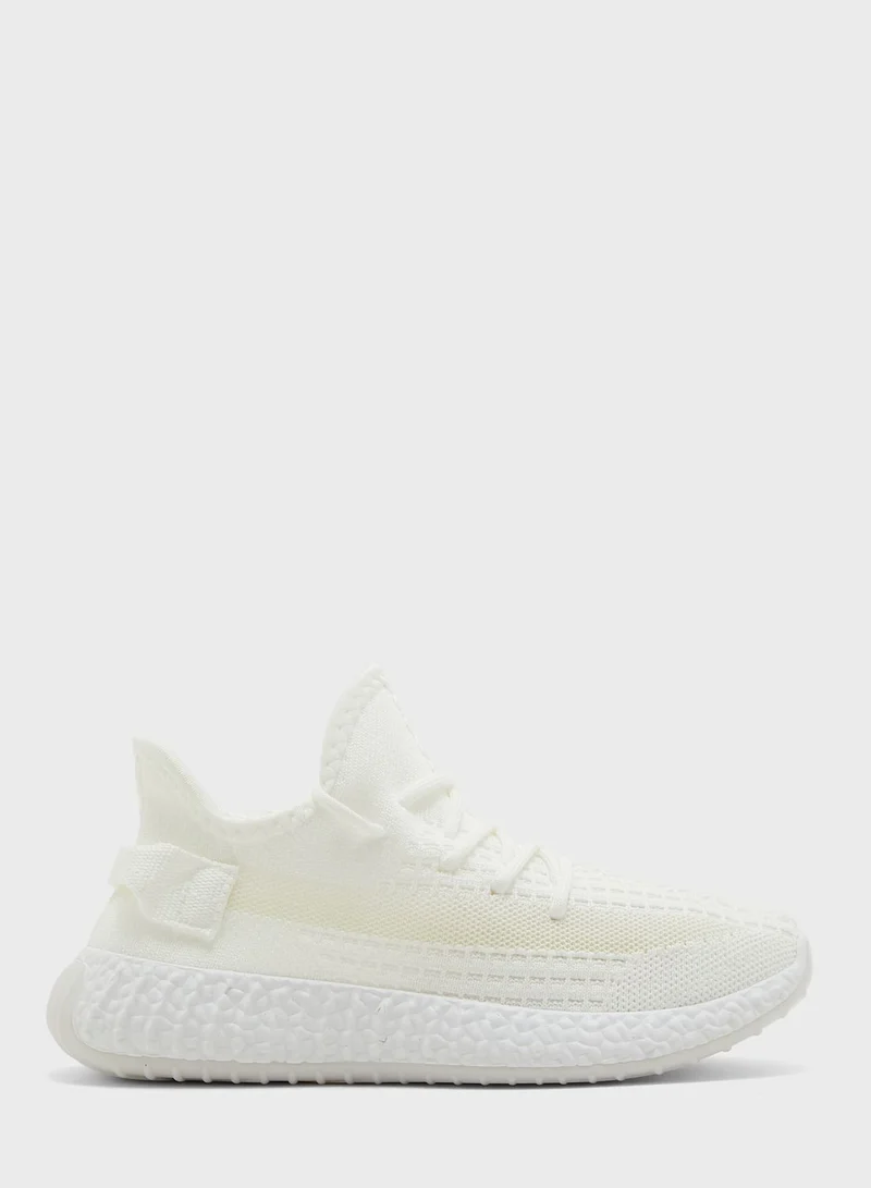 Ginger Sheer Panel Knit Sneaker