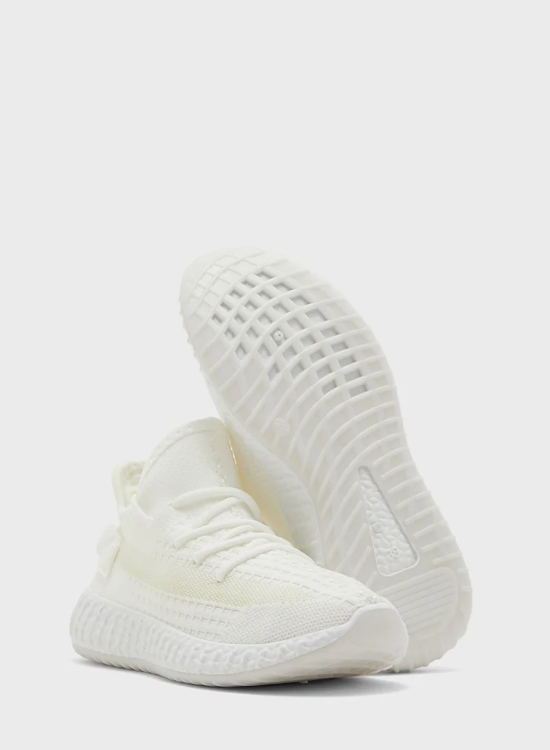 Ginger Sheer Panel Knit Sneaker