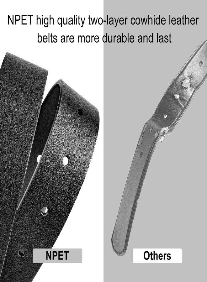 NPET Women Leather Belt for Jeans, Dresses, Fashion with Gold Buckle - Image 5