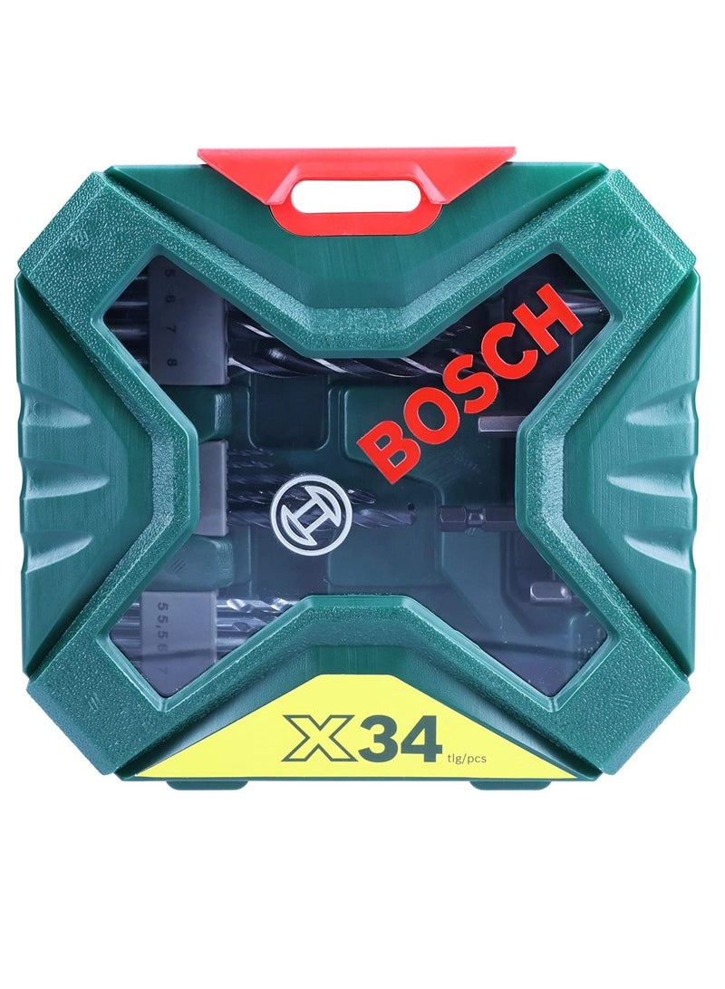 BOSCH Classic Drill Bit And Screwdriver Bit Set (Wood And Metal Accessories For Drills) - Image 2