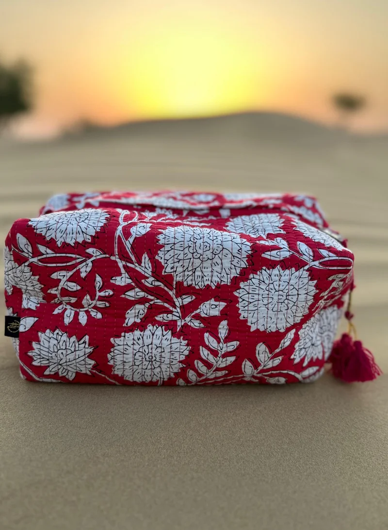 Tohfa Luxe Tohfa Luxe Mika Handmade Block Printed Pouch