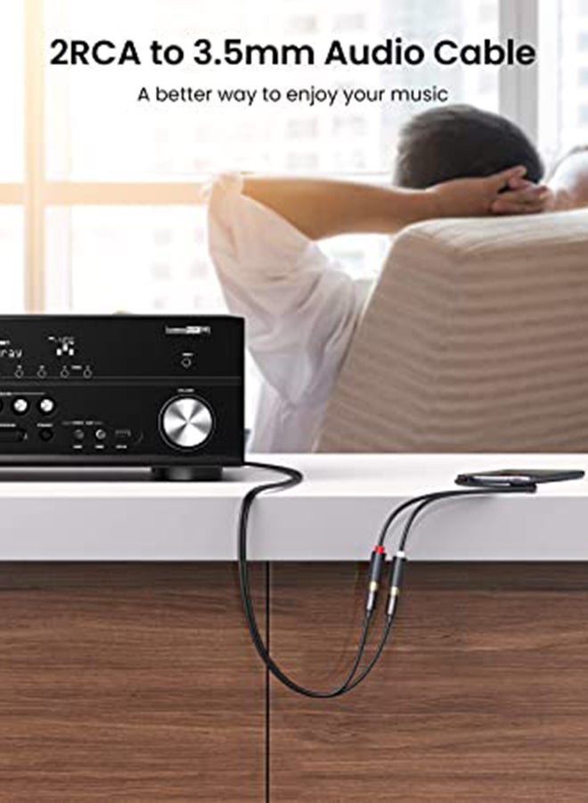 Ugreen 3.5Mm Male To 2Rca Female Cable 25Cm - Image 2