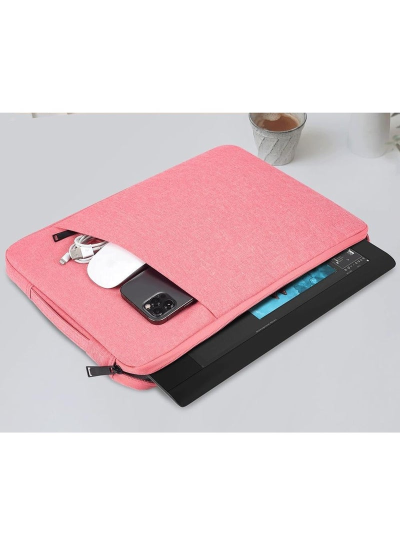 Nadrab 15.4-inch laptop bag, briefcase and handbag are suitable for MAC new 16-inch (pink) - Image 4