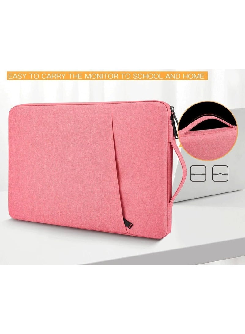 Nadrab 15.4-inch laptop bag, briefcase and handbag are suitable for MAC new 16-inch (pink) - Image 3