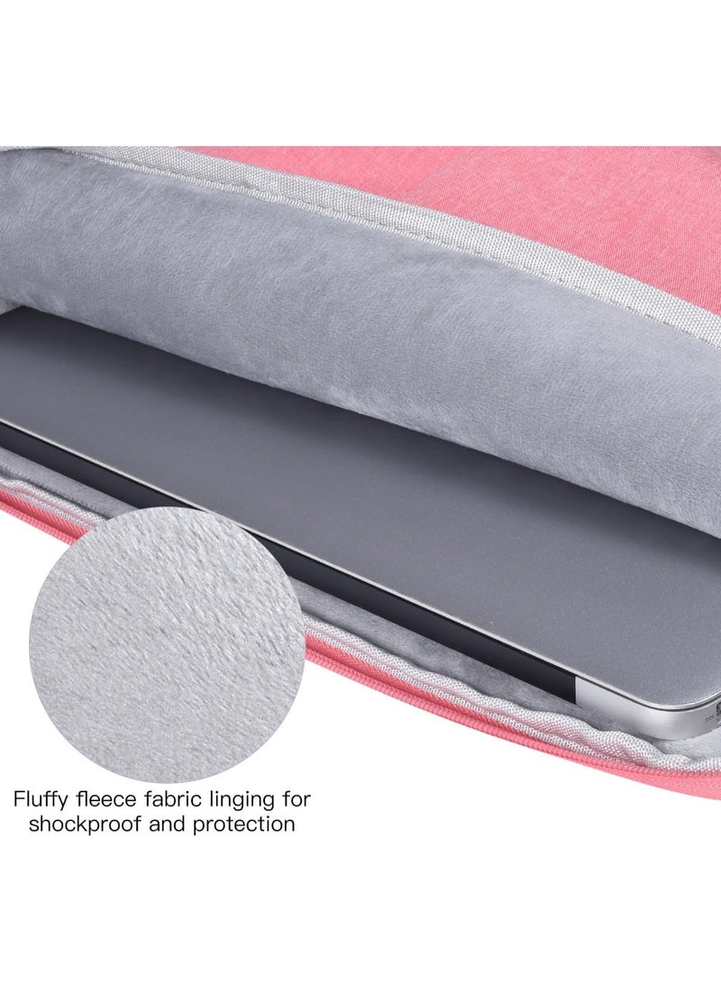 Nadrab 15.4-inch laptop bag, briefcase and handbag are suitable for MAC new 16-inch (pink) - Image 2