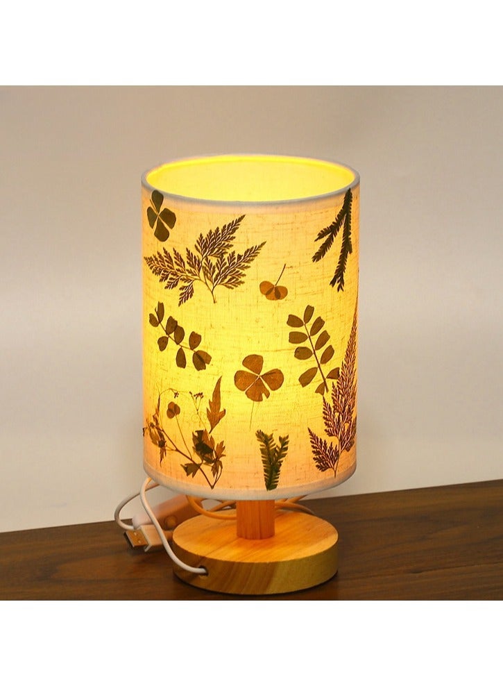 Aura Finesse DIY Warm Light Bedroom Table Lamp, With Tools Bag and Dry Flowers Bundle - Image 1