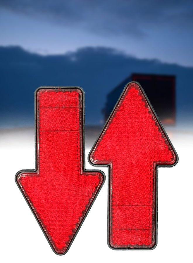 Universal Car Reflector Sticker Arrow Shape Safety Reflective Marker for Car Truck Trailer Bike - Image 4