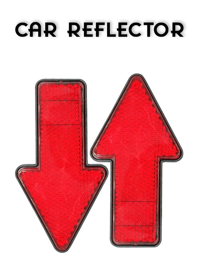 Universal Car Reflector Sticker Arrow Shape Safety Reflective Marker for Car Truck Trailer Bike - Image 3