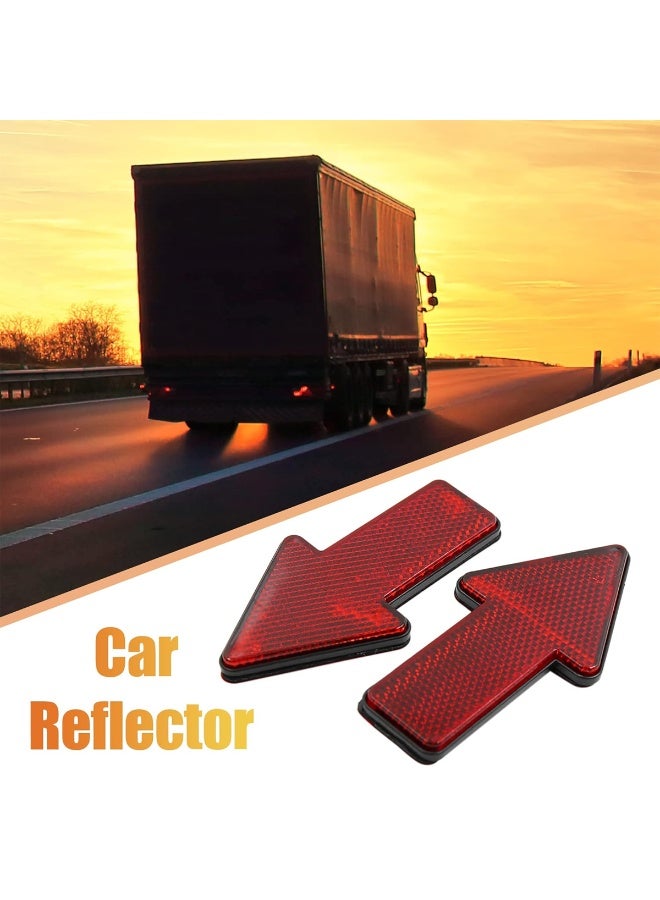 Universal Car Reflector Sticker Arrow Shape Safety Reflective Marker for Car Truck Trailer Bike - Image 2