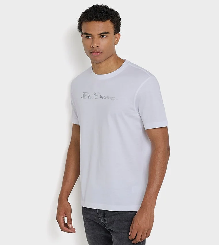 Ben Sherman Ben Sherman Men's Crew Neck Short Sleeve Printed T-Shirt