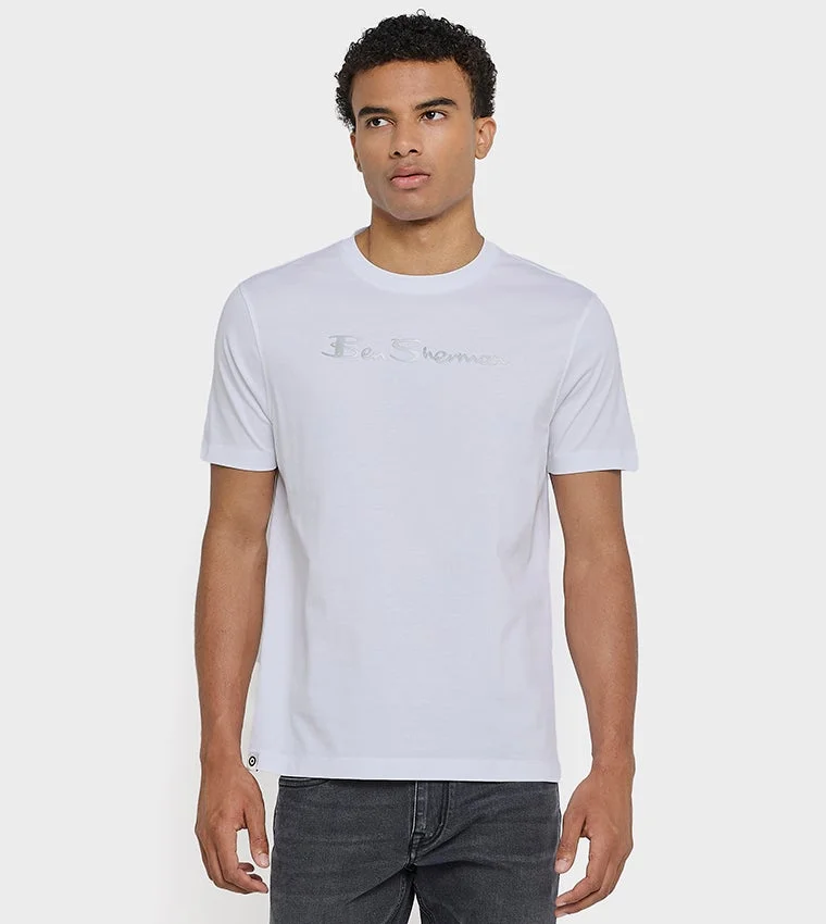 Ben Sherman Ben Sherman Men's Crew Neck Short Sleeve Printed T-Shirt