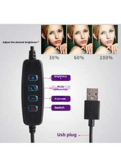 General Beauty Ring Mobile Phone Live Light Led6/8/10 Live Light Stretchable Tripod-Color:10 Inch Fill Light  - Image 4