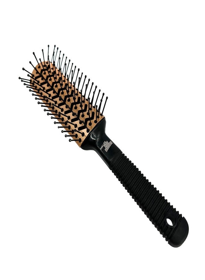 Phillips Brush Hot Styler Rose Gold Metal Vented Hair Brush for Blow Drying & Styling, Anti-Static Ball Tipped Nylon Bristles - Rubber Ergonomic Handle - Image 4