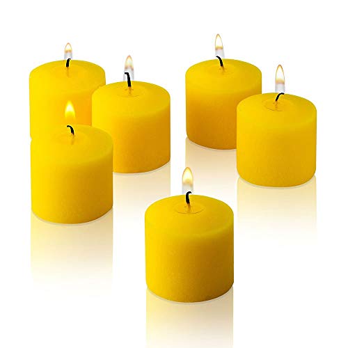 PARNOO Set of 72 Votive Citronella Candles - Summer Scented Candles - for Indoor/Outdoor Use - 10 Hour Burn Time - Made in USA - Image 4
