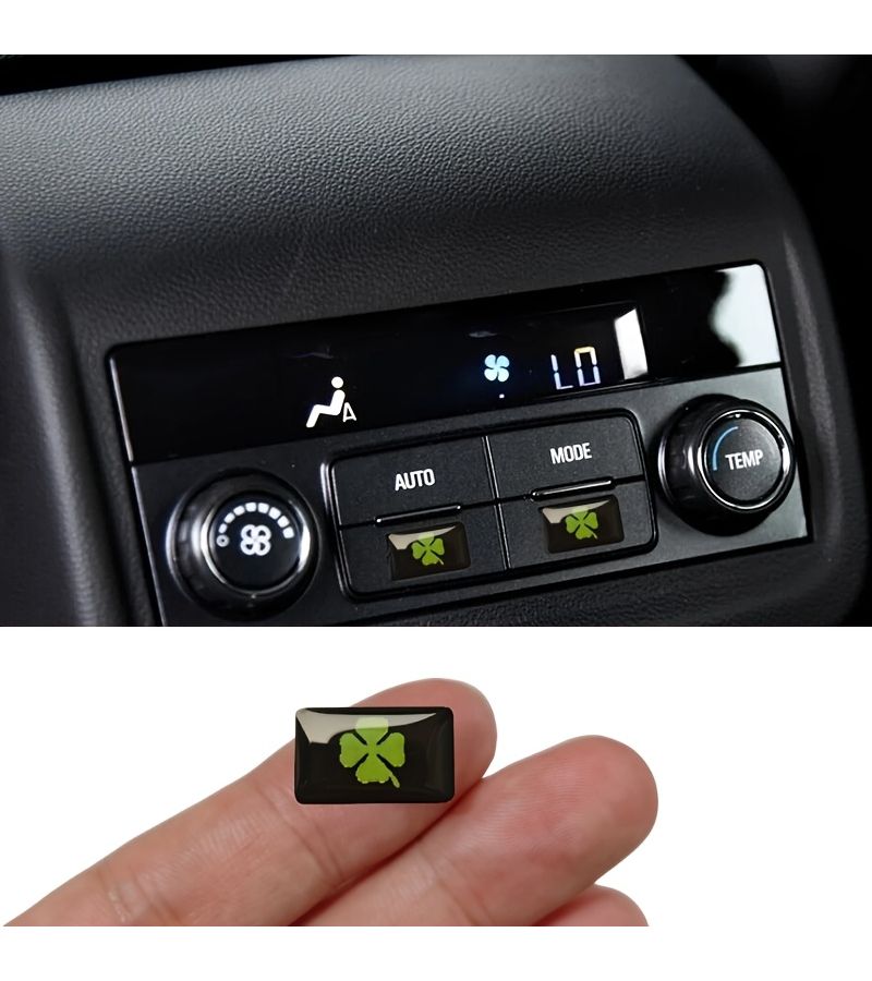 2pcs Lucky Grass Car Emblem Stickers A1 Vehicle Decor for All Cars Accessories - Image 3