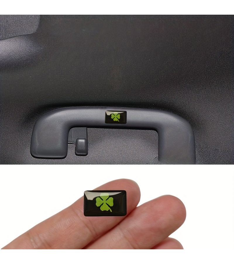 2pcs Lucky Grass Car Emblem Stickers A1 Vehicle Decor for All Cars Accessories - Image 5
